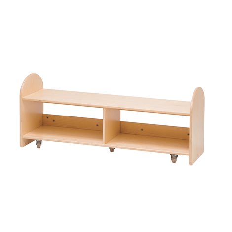 Bancuta din lemn, mobila, cu slpatiu de stocare pentru perne dreptunghiulare MOMO855219, 104.5 x 35 x 43.5 cm, cresa si gradinit - imagine 5